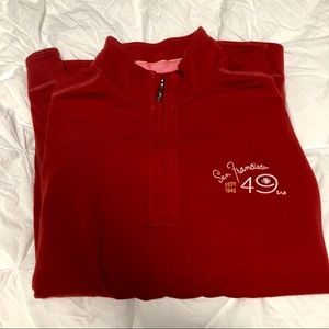 ✧ TOMMY BAHAMA 49ERS ZIP PULLOVER ✧
